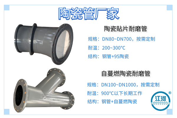 陶瓷管廠(chǎng)家-42年品牌采用ASME焊接工藝,緊密無(wú)縫隙[江河]