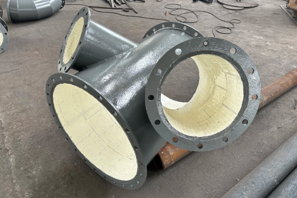 電廠(chǎng)用襯陶瓷耐磨輸灰管道